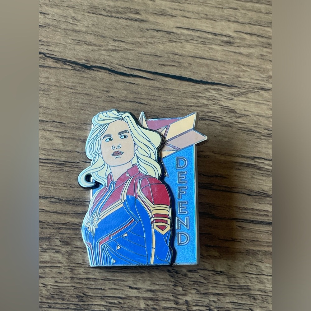 Captain Marvel Trading Pin